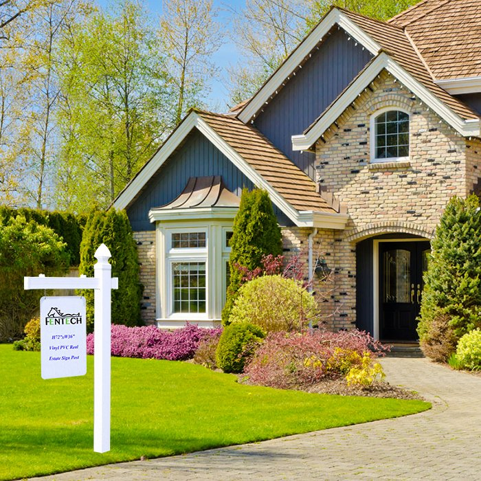 Wholesale White PVC Real Estate Sign Post