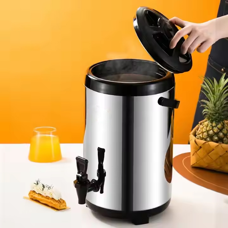 8L 10L 12L Restaurant Stainless Steel Insulation Tea Milk Bucket