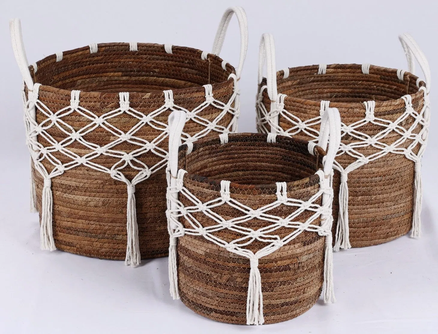 Banana Leaf Storage Basket Handmade Laundry Hamper