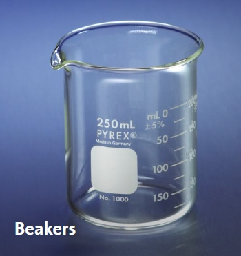 Мерный стакан лабораторный 50 мл из боросиликатного стекла