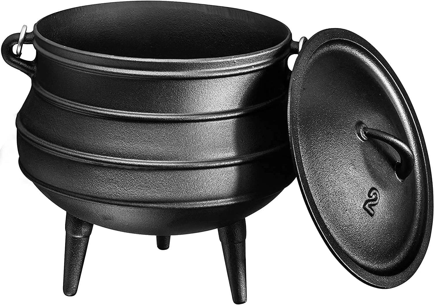 Чугунный казан на 3 ножках Potjie для готовки на огне