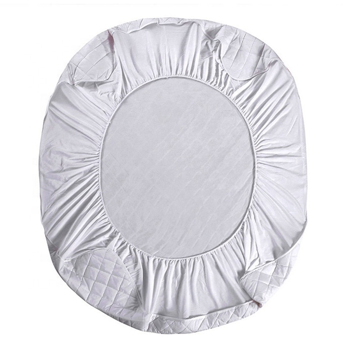 White Waterproof Single Bed Mattress Protector Hotel Bed Cover King Size