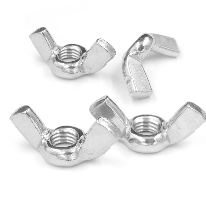 DIN315 Stainless Steel 304 316 Carbon Steel Grade 4.8 8.8 10.9 Zinc Plated Wing Bolts Wing Nuts
