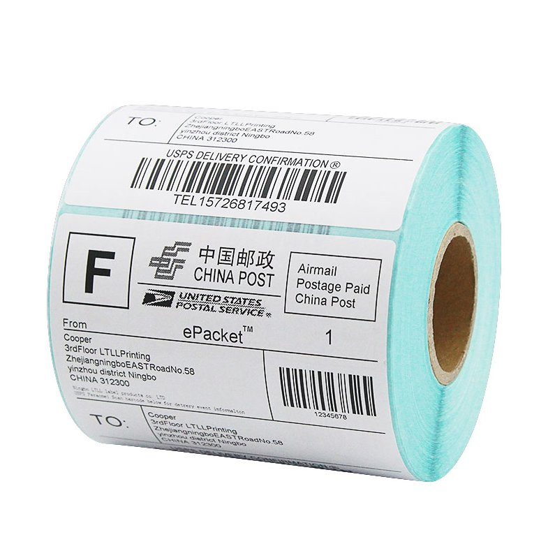 102X152mmups/DHL Dymo Zebra Thermal Barcode Self-Adhesive Label