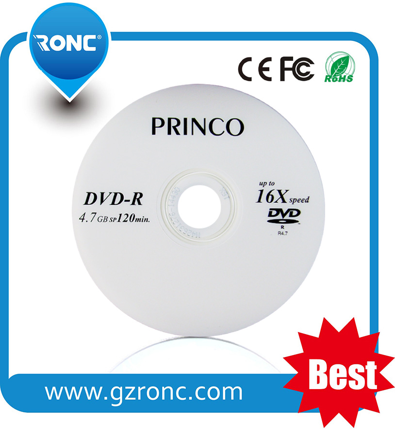 Чистые DVD-R диски Princo 16x 4.7ГБ