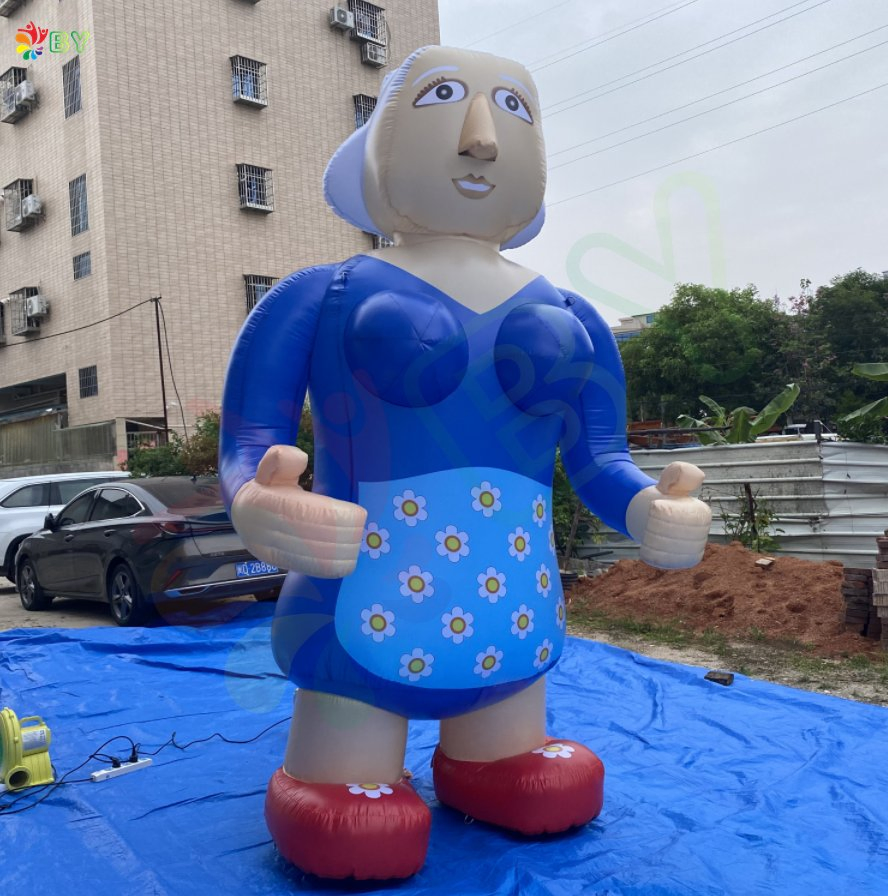 Large Advertising Inflatable Sarah Cartoon, Abraham Cartoon