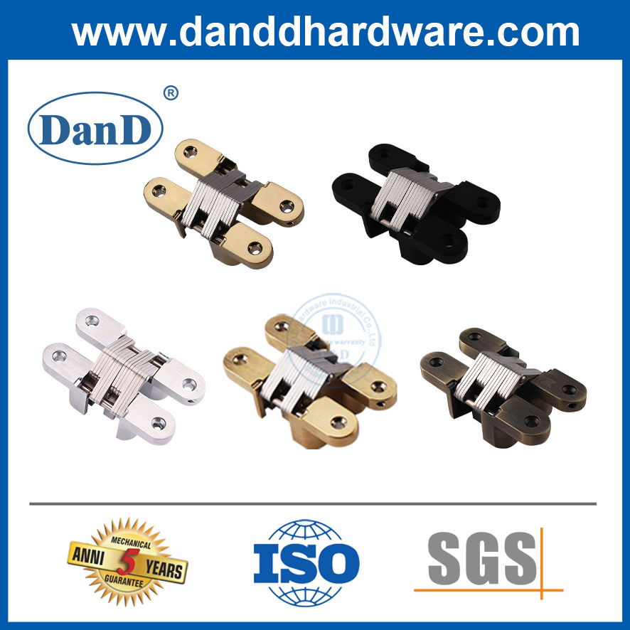 180 Degree Zinc Alloy Hardware Self Closing Polish Adjustable Hidden Cabinet Pivot Stainless Steel 304 Wood Iron Heavy Duty Door Invisible Concealed Door Hinge