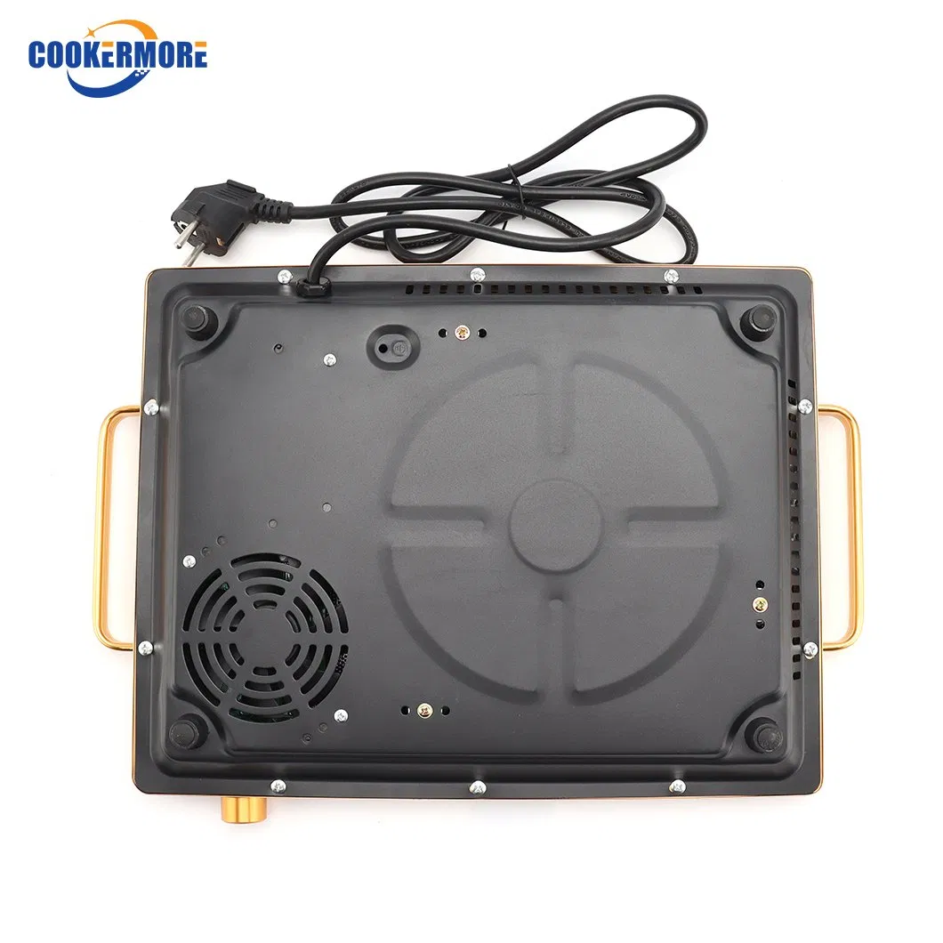 Commercial Good Quality Kitchen Ceramic Induction Wok Cooker 2000W Infrared Cooker with Handle Dual Ring Multifunction CE