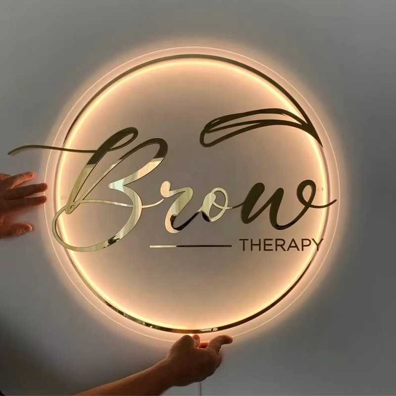 Custom 3D Acrylic LED Channel Letters Business Shop Sign Board for Outdoor & Store Advertising & Decoration by Company