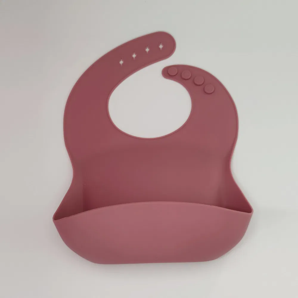 Promotional High Quality Easily Clean Durable Adjustable Silicone Bib