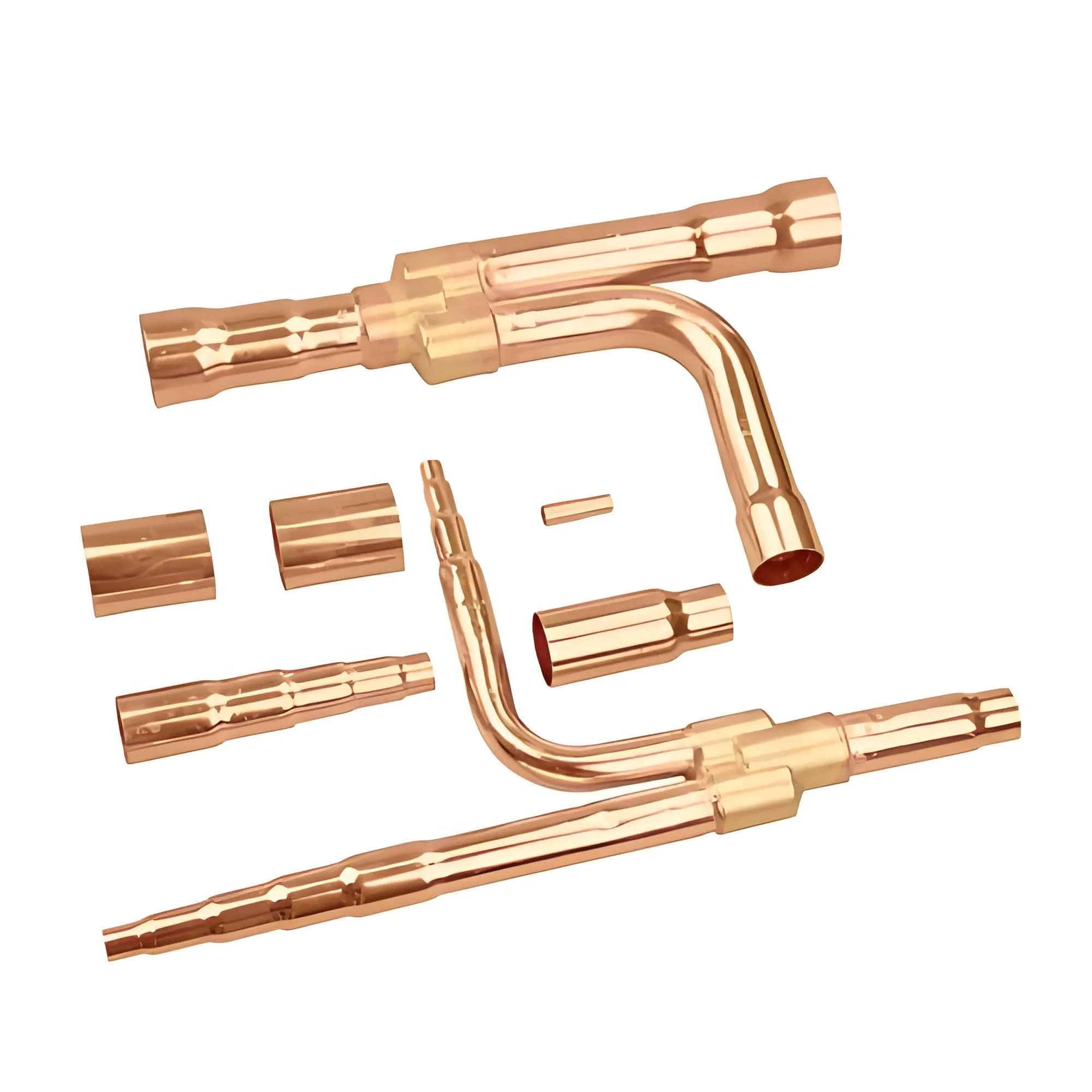 Customized HVAC Fitting Refrigeration and A/C Copper Branch Pipes