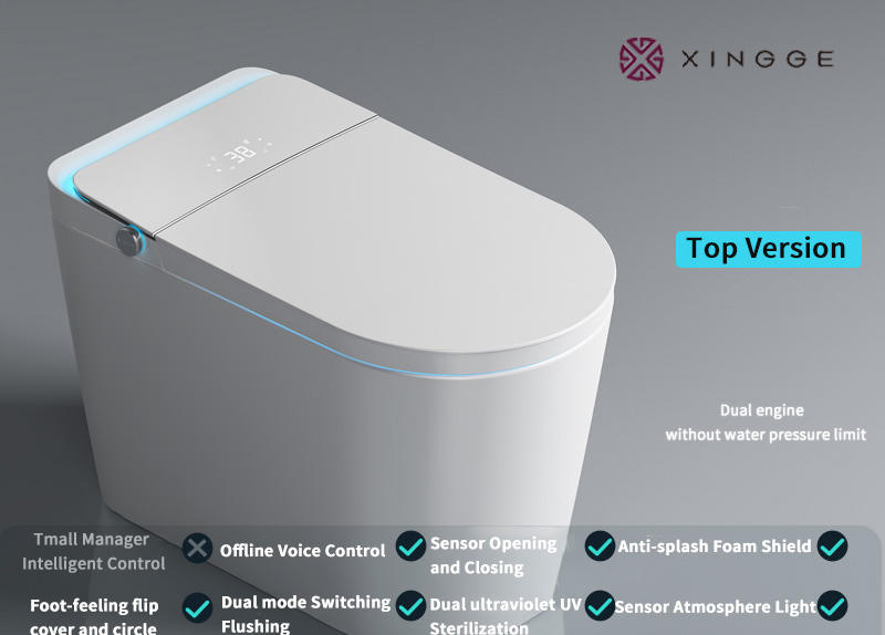 Factory Price Made of China Watermark Certificate Factory High Quality Bathroom Wc Toilet Hot Sale Sanitary Ware Single Smart Toilet