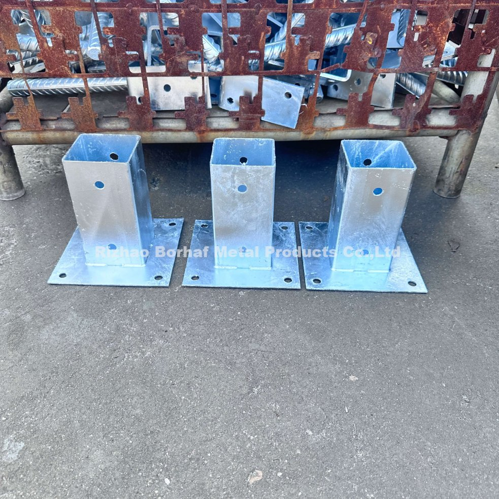 Heavy Duty Galvanized Steel Customized Metal Connectors for Wooden Fence Post and Deck Railing