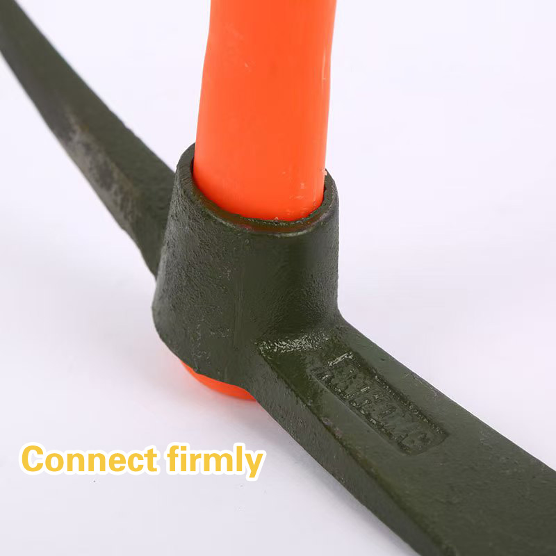 Forging Steel Outdoor Camping Pickaxe Plastic Handle Garden Small Pickaxe
