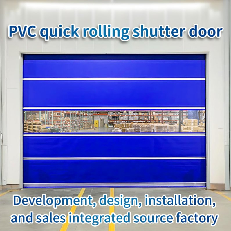 Modern Design Auto Servo Motor High Speed PVC Roll-up Door Stainless Steel Vinal Roller for Hotels Waterproof Finished Surface
