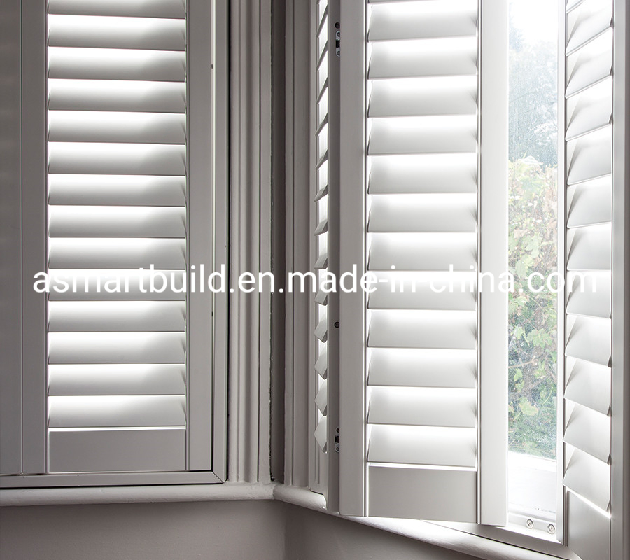 Plantation Blinds/ Window Shutter/Lourve Window for Living Room with Paulownia/Basswood/PVC/Aluminum Options