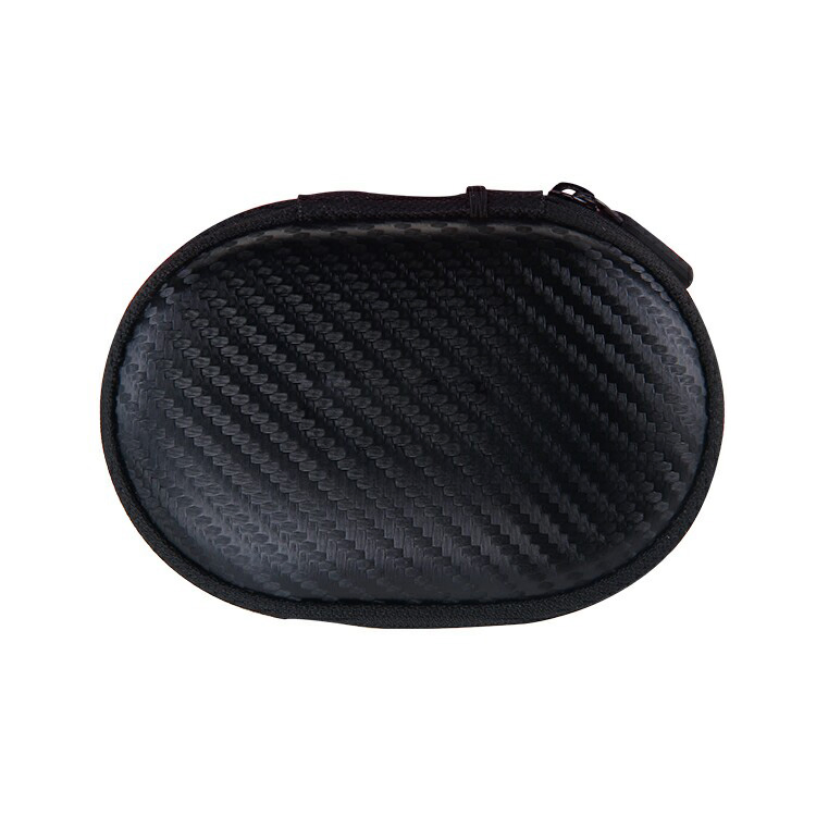 Black Waterproof Portable Hard Shell Carrying PU Style Shockproof EVA Earphone Case