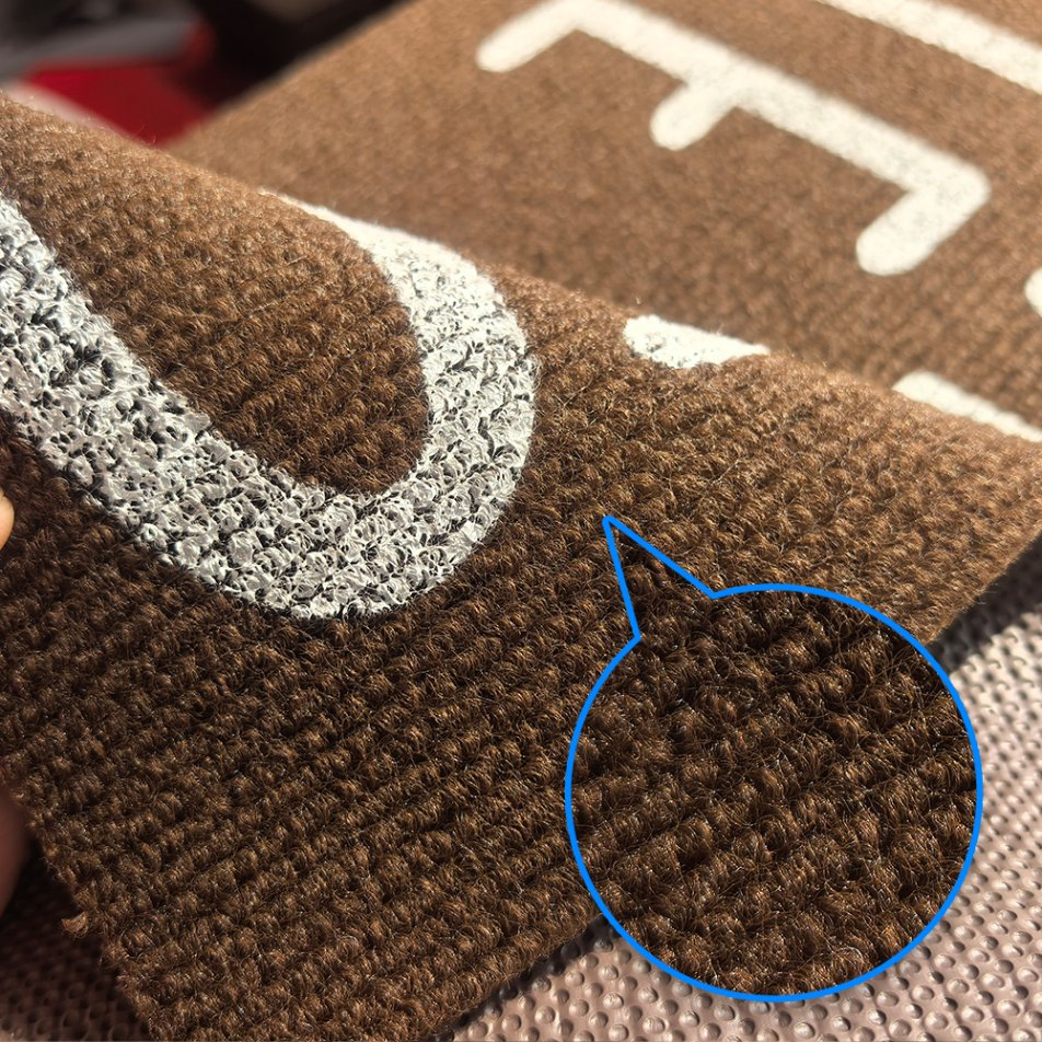 Customized Design Screen Printing Door Mat Anti-Slip PVC Backed Washable Polyester Kitchen Mat