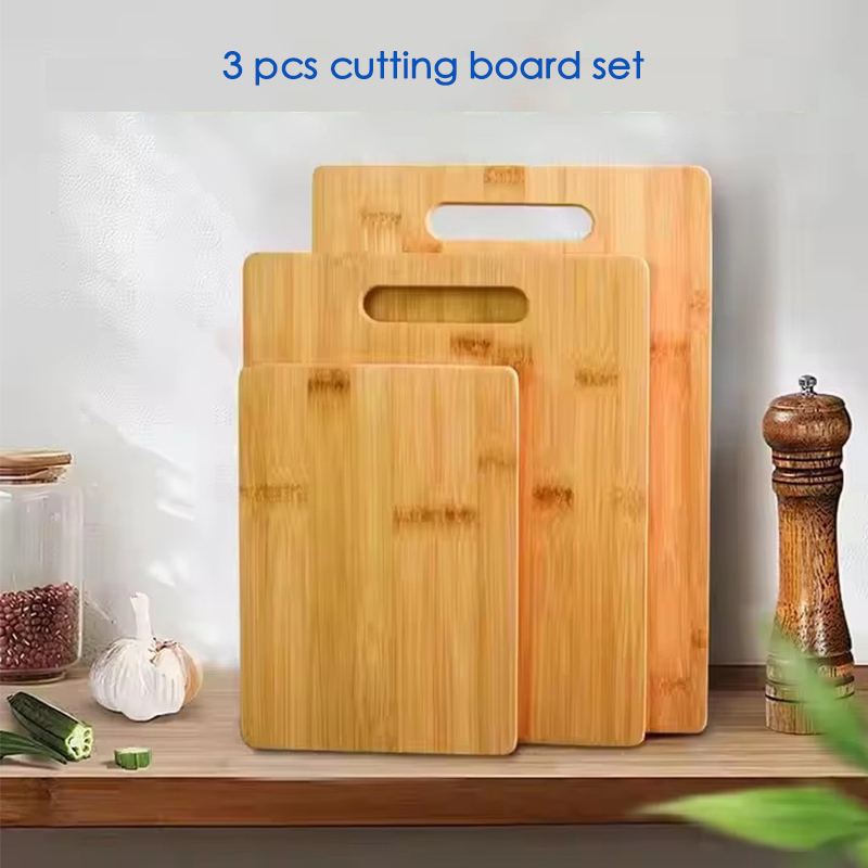 Kitchen Bamboo Wooden Cutting Chopping Board Set
