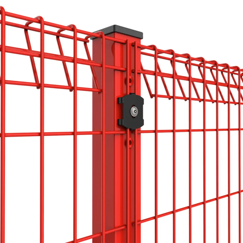 Boulevard Use Width 2.5m Colorful Powder Coated Galvanized Steel Roll Top Mesh Fence