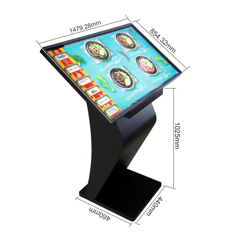 55 Inch Digital Signage Kiosk Stand PC Touch Screen