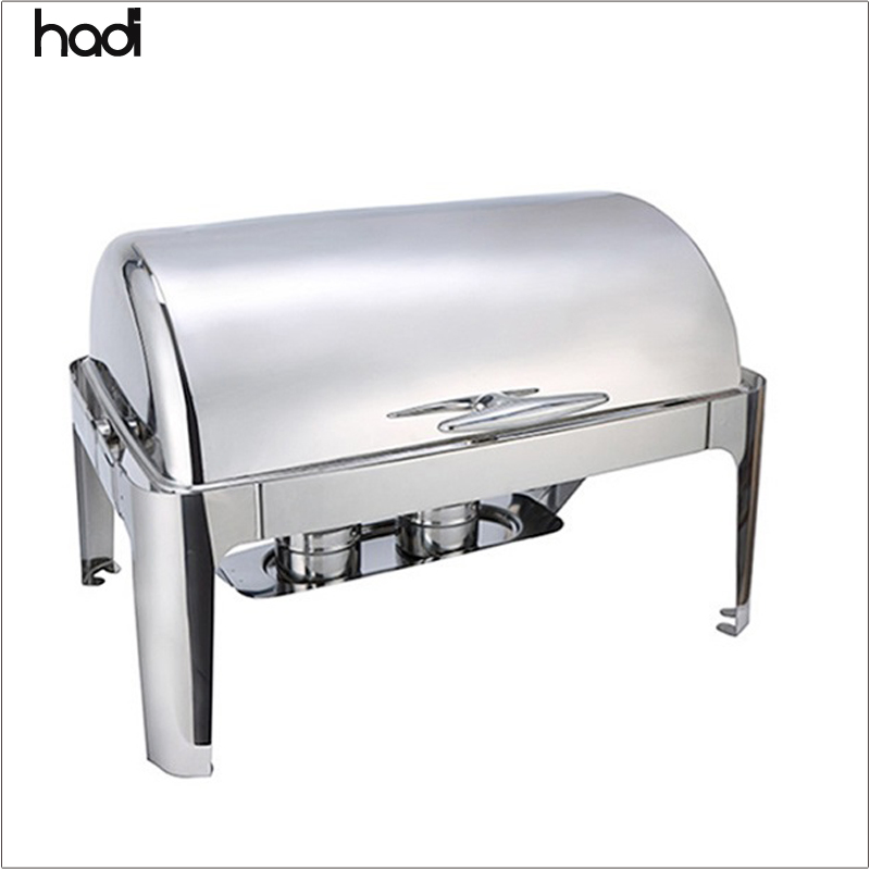 Hadi 9-Liter Stainless Steel Food Warmer Rectangular Chaffing Dishes Hotel Restaurant Buffet Hot Pot Best Sale