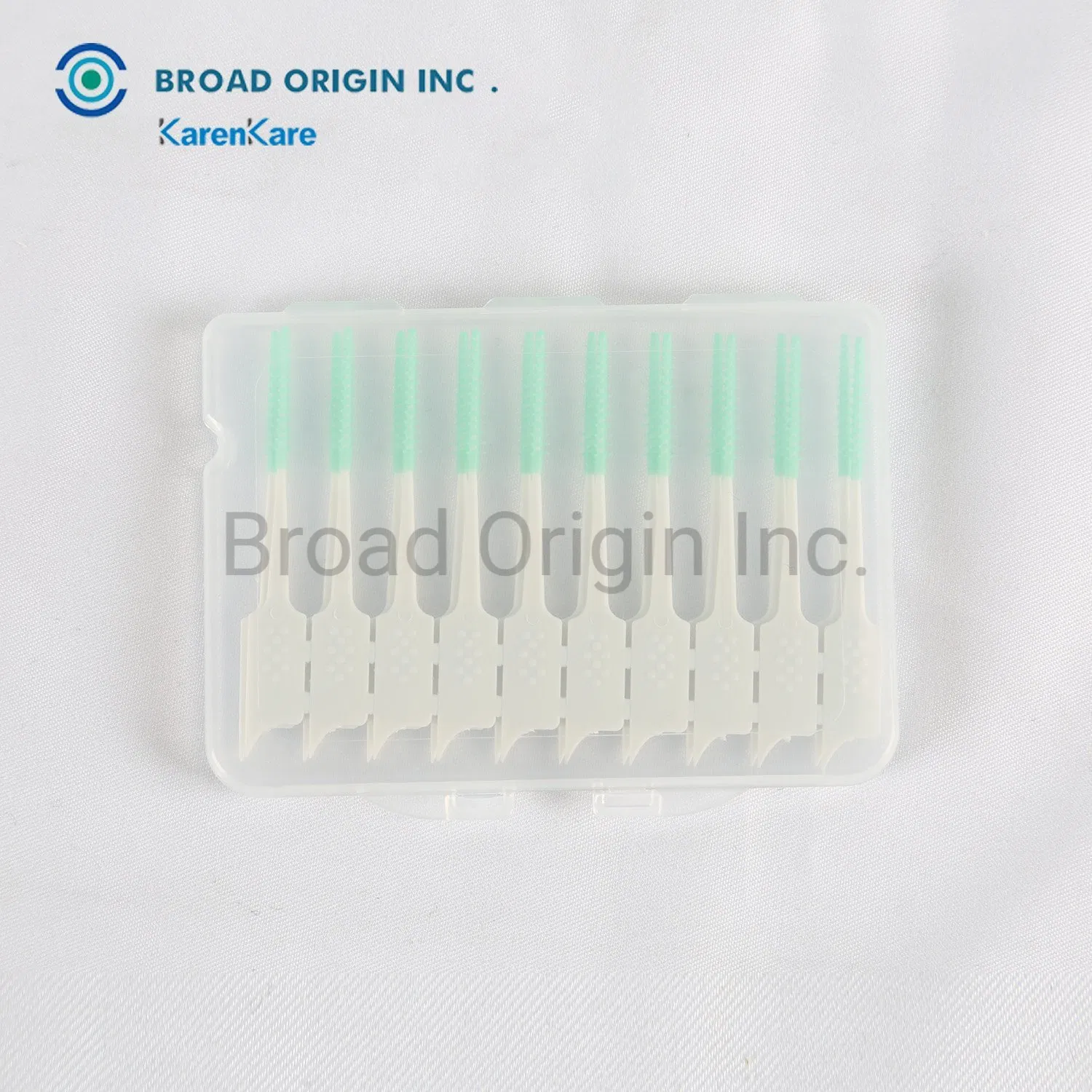 Eco Friendly Biodegradable Rubber Interdental Brush Adult Toothbrush