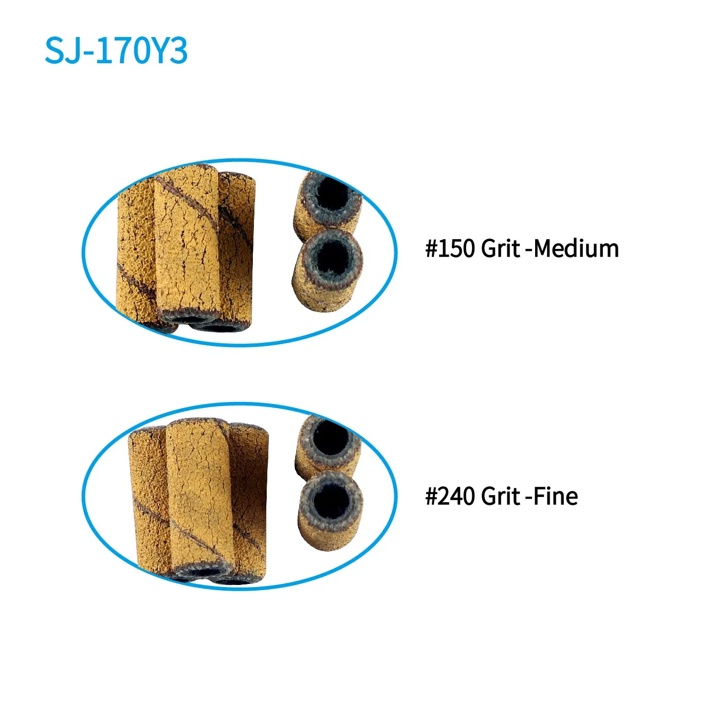 Top Quality Cotton Cloth Coated Yellow Abrasive Clogging Free 3mm Mini Small Nail Sanding Bands