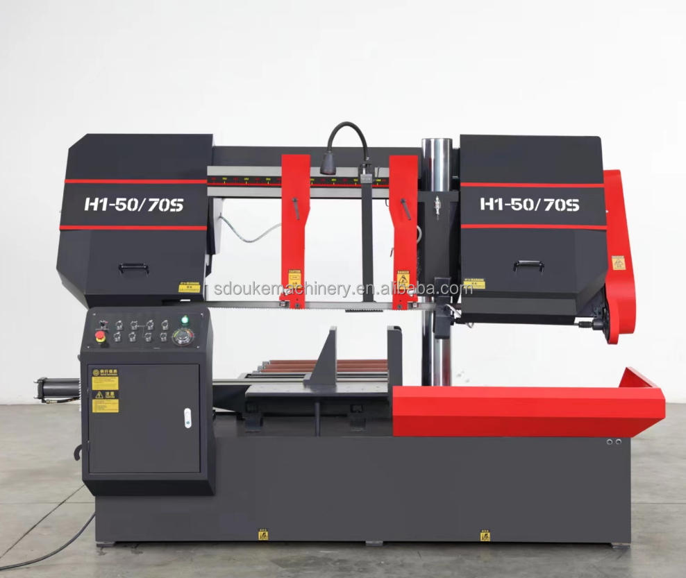 Ленточная пила по металлу полуавтоматическая гидравлическая охлаждением