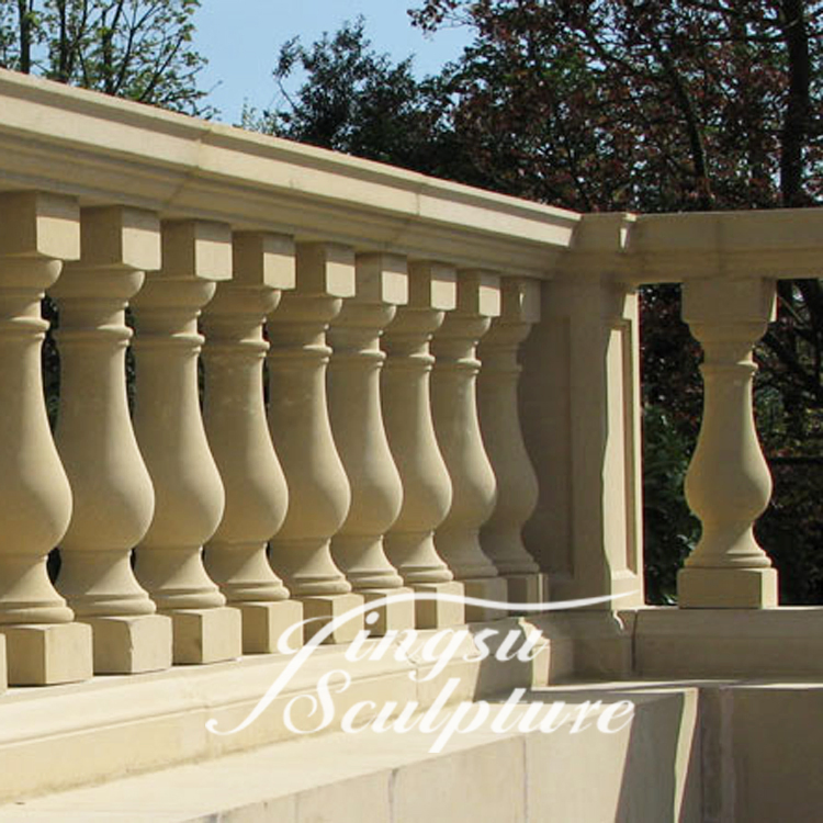 Home Decoration Architectural Decoration Customized Size Hand Carved Marble Balustrade
