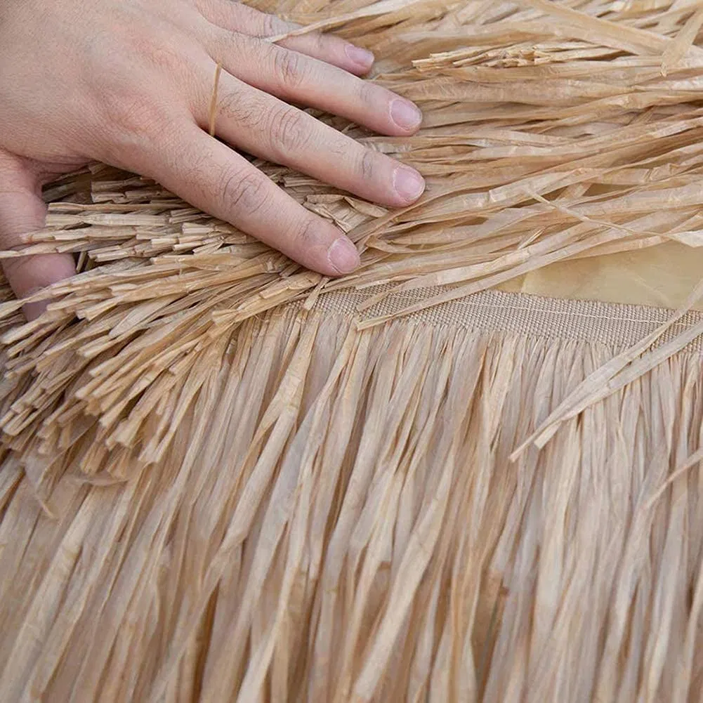 Пляжный зонт 6.5 футов с соломенной отделкой