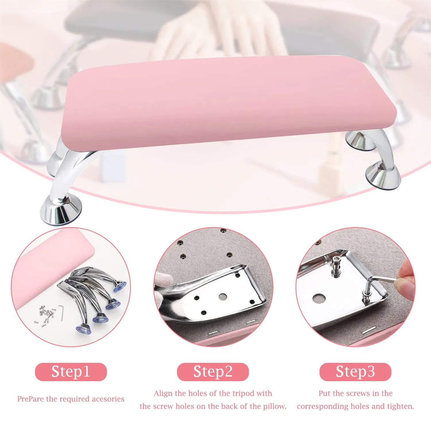 European-Style Large Hand Pillow Hand Cushion Support Foot Stool Comfortable Nail Salon Tools Phototherapy Lamp Nail Hand Pillow