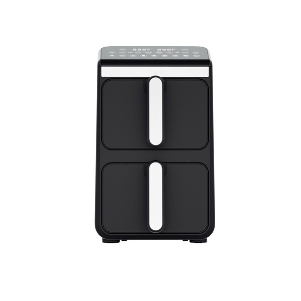 China Manufacture Electric Kitchen Appliances Eletronics Food Professor Intelligent Home Appliance Visible Double Stack Air Fryer Touch Screen Window