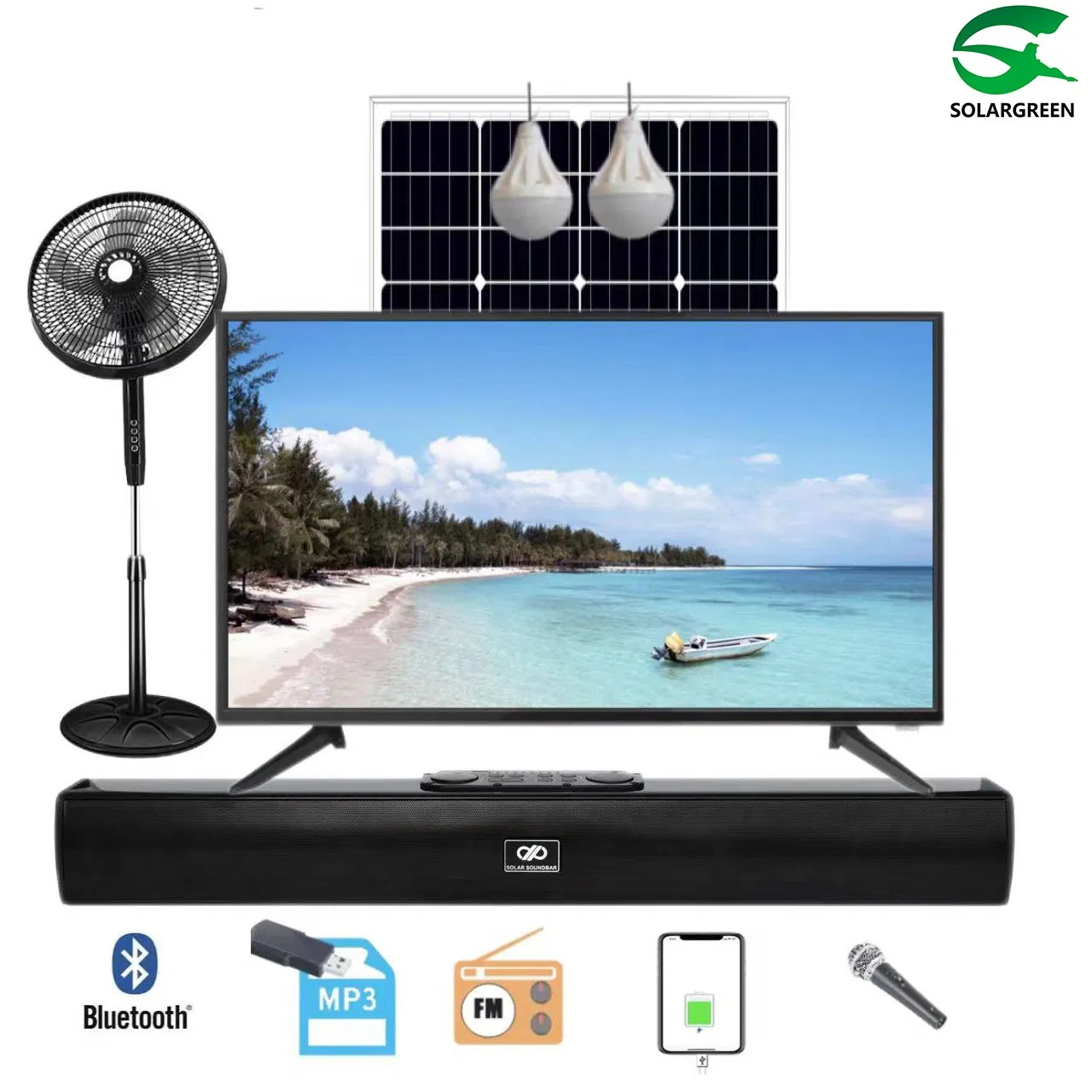 Solargreen Band Solar Power TV 43 Inch Smart TV Manufacturer