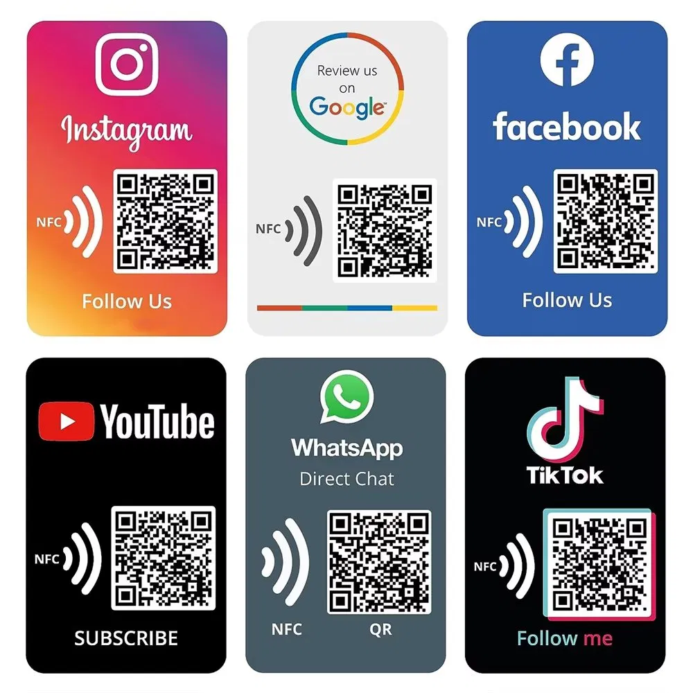 Qr Code Support Card with NFC for Instant Digital Engagement