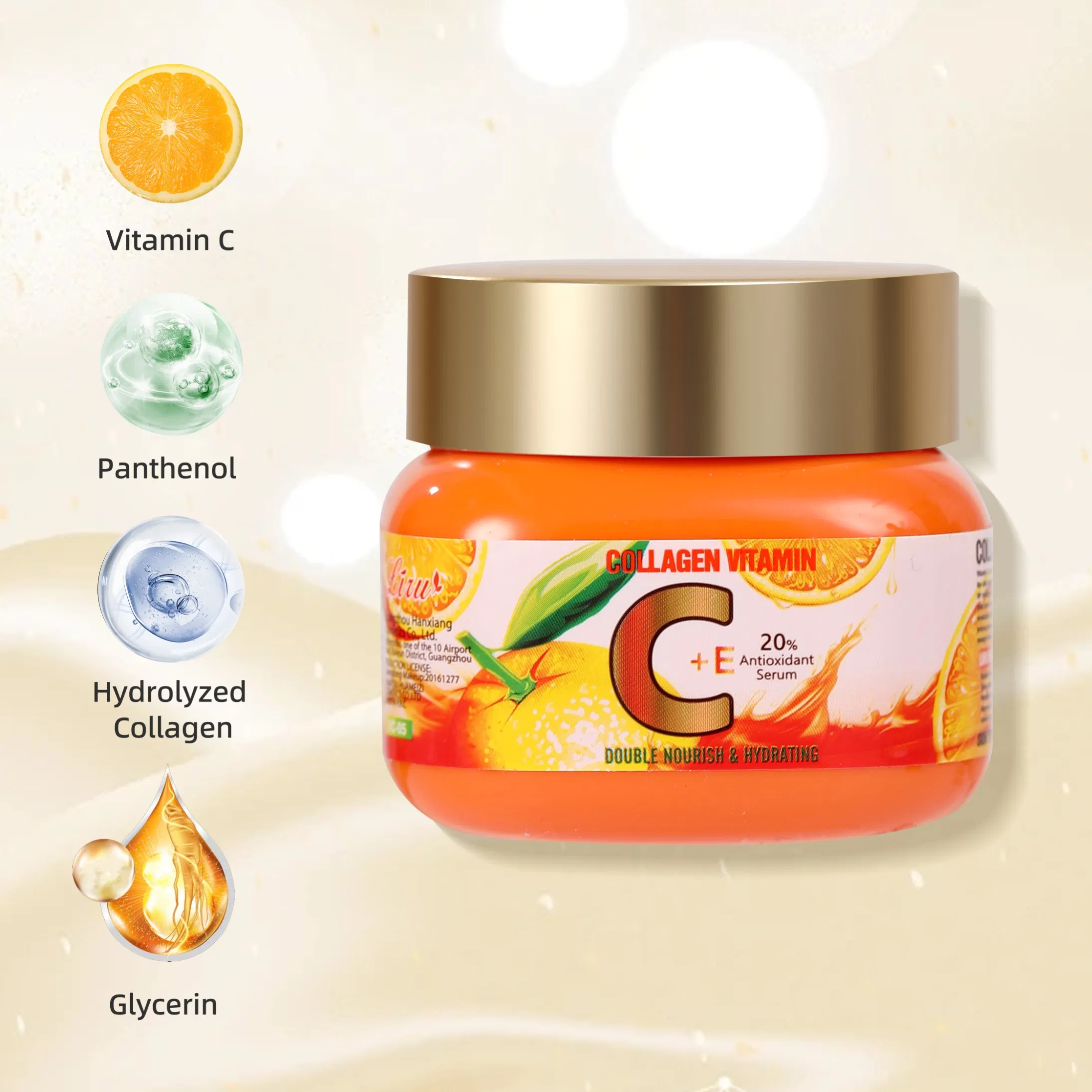 Wholesale Liru Vitamin C Facial Lightening Skin Organic Natural Moisturizing Cream 50ml