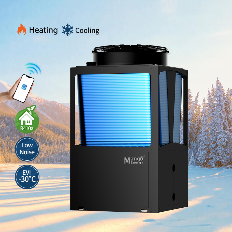 Full DC Inverter Commercial Cooling Heating Air to Water Heat Pump WiFi Control High Cop Low Noise Evi