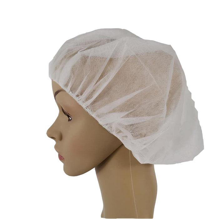 Disposable Bouffant Cap Elastic Dust Cap for Food Service Non Woven Hair Net