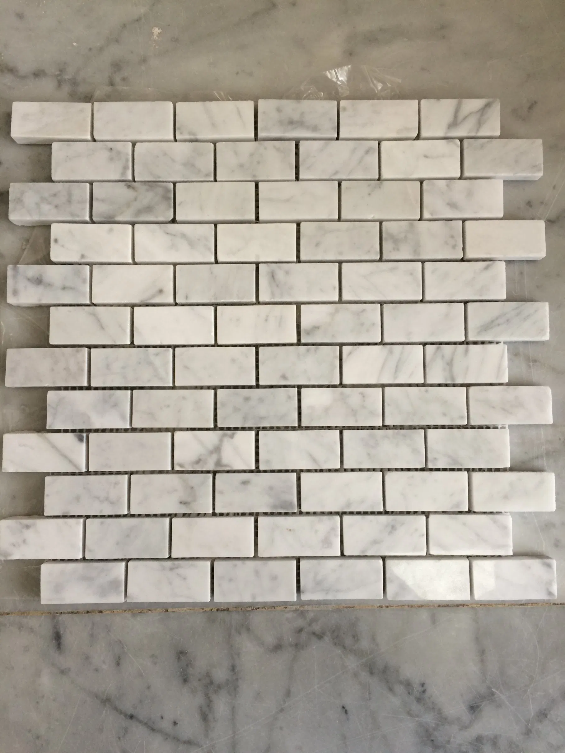 Мозаика из белого мрамора для стен, 30x30 мм