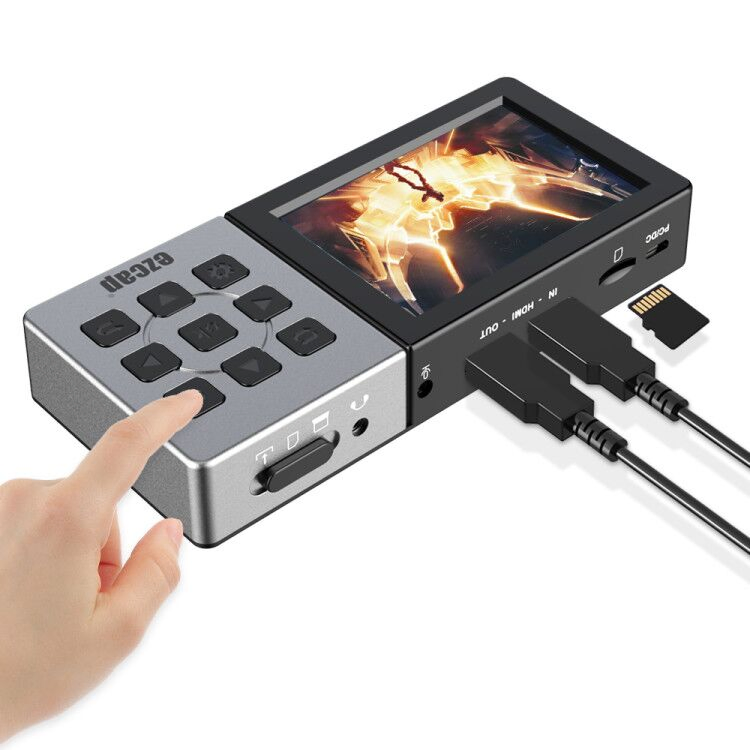 Ezcap273 Портативный видеозахват HDMI 1080P 60fps с экраном