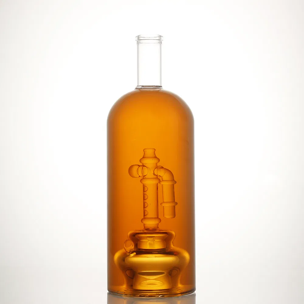 Hand Made Crystal Clear High Borosilicate Liquor Spirits Tequila Whisky Whiskey Glass Wine Decanter