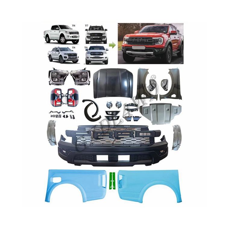 Complete Full Set Facelift Body Kit for T6/T7/T8 Ranger to 2023 Next-Gen T9 Raptor