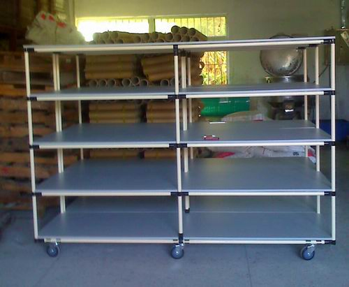Yusi Industrial Custom Aluminum Pipe Flow Rack Shelf