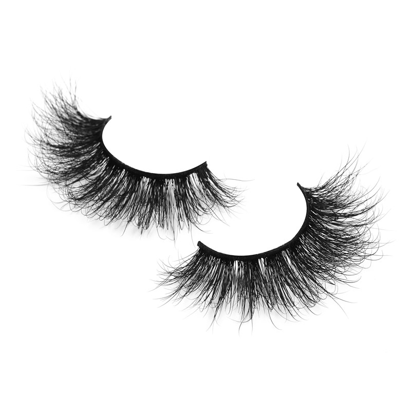 Wholesale Long Dramatic 3D Faux Mink Silk Strip Eye Lashes 3D Mink Lashes 25mm Real Siberian Mink Eyelashes Private Label
