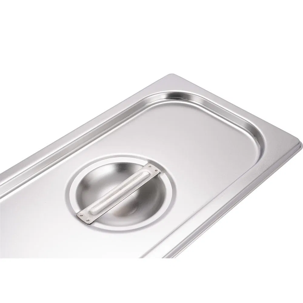 Ss EU Durable 1/3 Gastronorm Pan Cover Lid