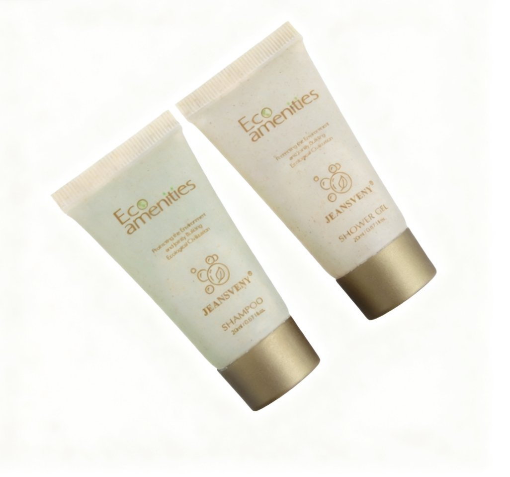 Factory Disposable Straw Soft Tube Body Lotion Shampoo Eco-Friendly Hotel Amenities