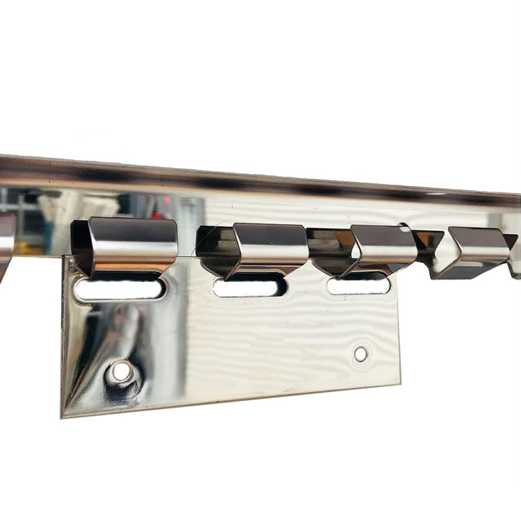 PVC Strip Door Curtain Hardware Hanging System 304 Stainless Steel Hangers