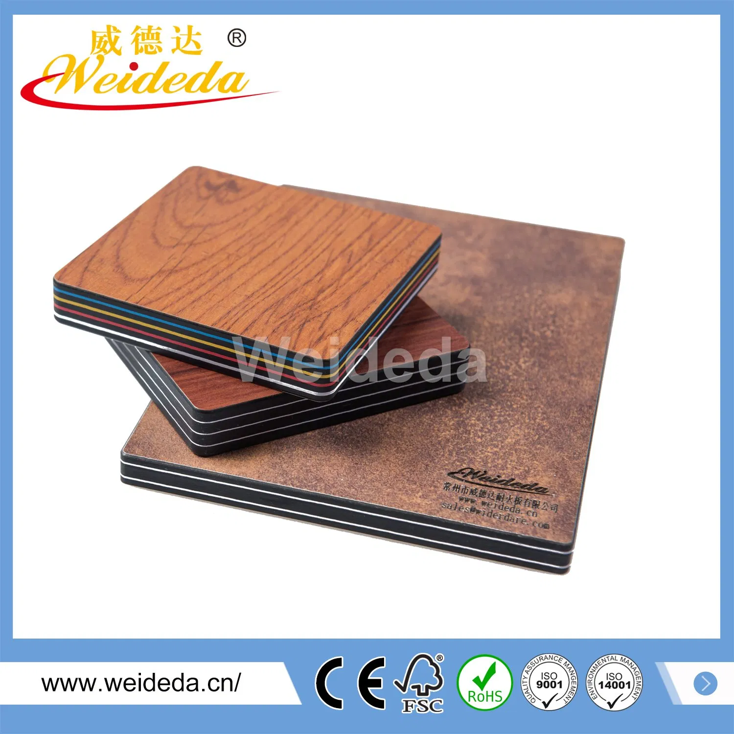 Customized Woodgrain Color Core Laminate for Interior Wall