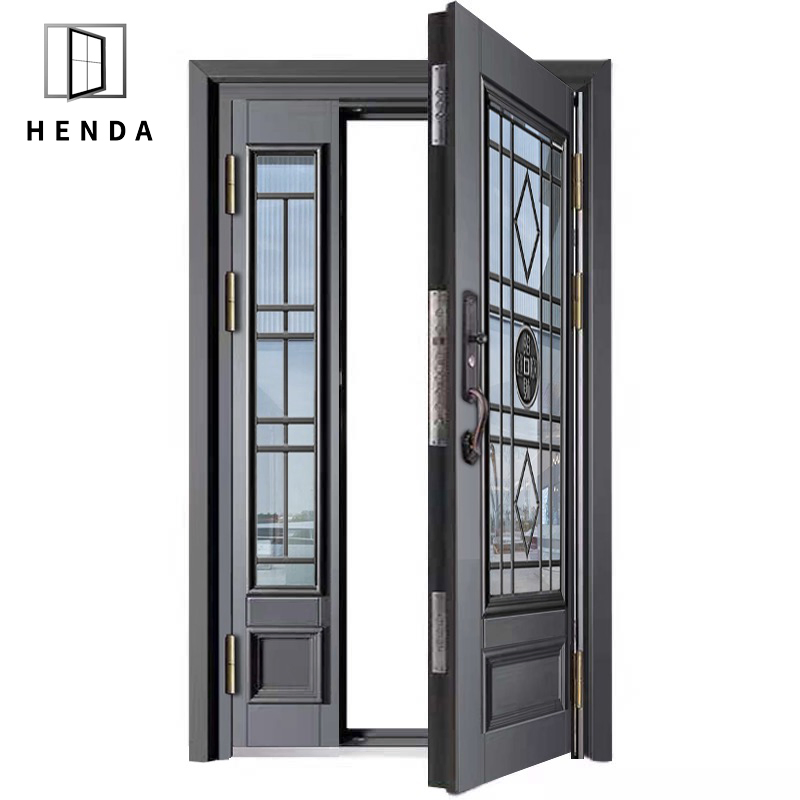 Стальная входная дверь 'Мать и сын' с противовзломной защитой