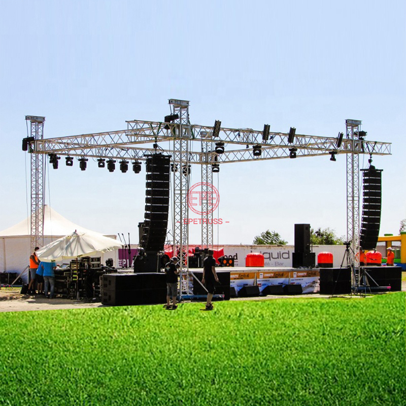 400*400mm Arc-Shape Lighting Truss Roof System Stage Aluminum Truss Display